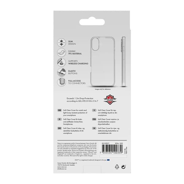 X2O Clear Soft Skal Apple iPhone 17 Klar