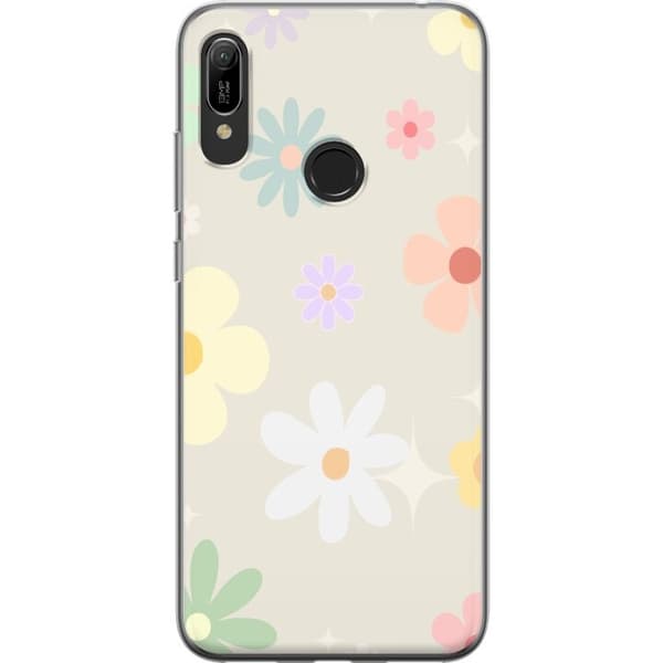 Mobiletui til Huawei Y6 (2019) med fejeblomster