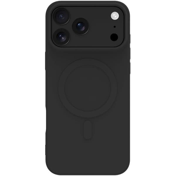 Celly Mobilcover til iPhone 17 Pro Max MagSafe Cromo Soft Rubber - Sort
