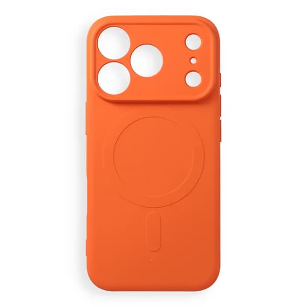 Mobilskal för iPhone 18 Pro Magsafe Silikon - Orange