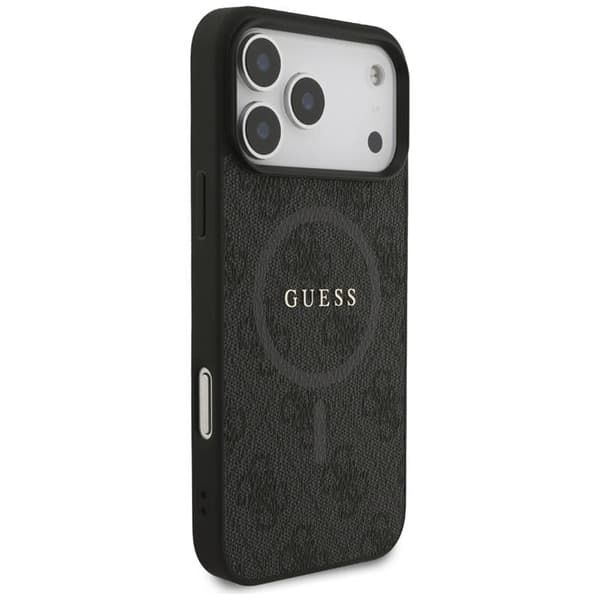 Guess telefontaske til iPhone 17 Pro Max MagSafe 4G Ring Classic Logo - Sort