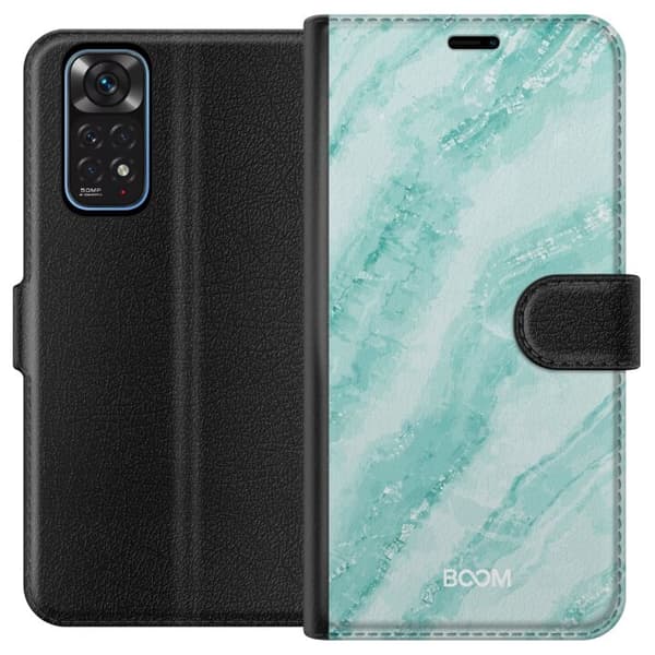 Pung Taske til Xiaomi Redmi Note 11 med Mint Marmor