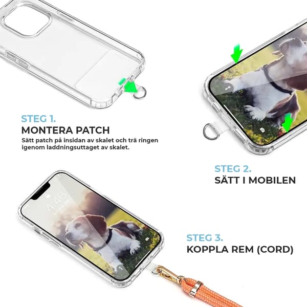 Boom Universal Halsbandsrem för mobiler - Grå