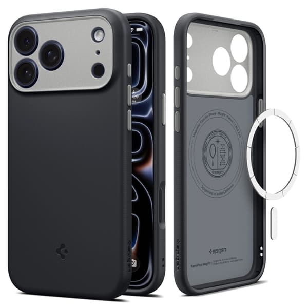 Spigen Mobilcover til iPhone 18 Pro Max/17 Pro Max Magsafe Nano Pop - Sort