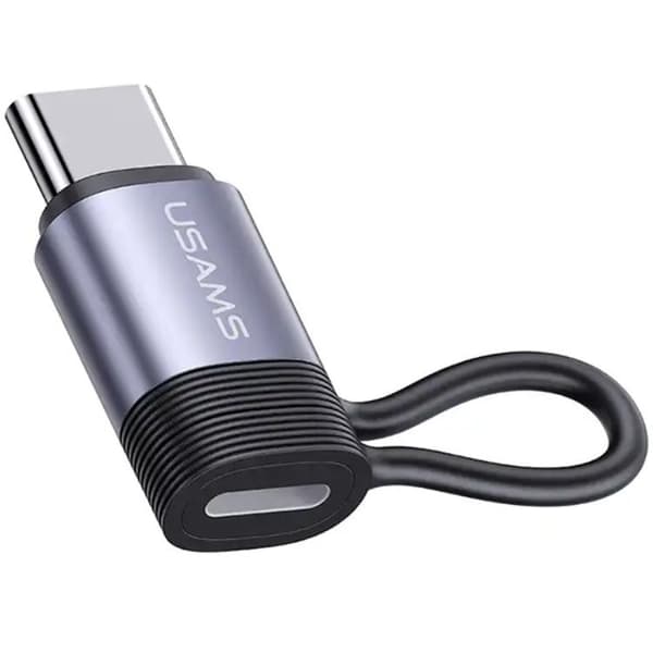 USAMS Lightning–USB-C-adapter 30W AU17 – Teräs