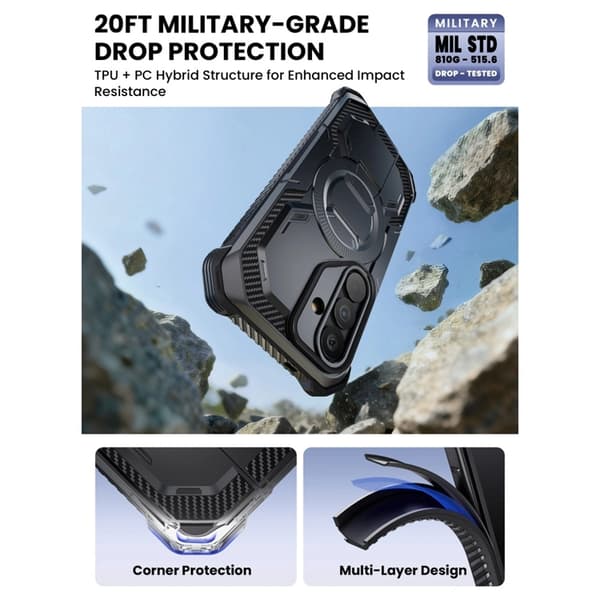 SupCase Telefontaske Til Galaxy S26 Magsafe IBLSN Armorbox - Sort