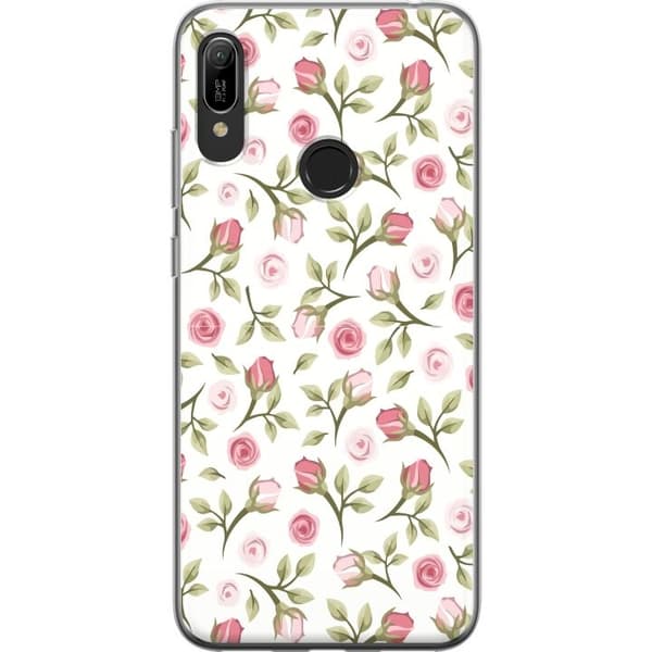 Telefontaske til Huawei Y6 (2019) med blomster