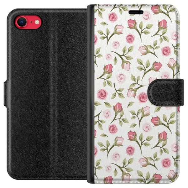 Pung Taske til Apple iPhone 8 med Blomster