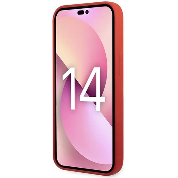 Tumi-puhelinkotelo iPhone 14/15 MagSafe Liquid Silicone - Punainen