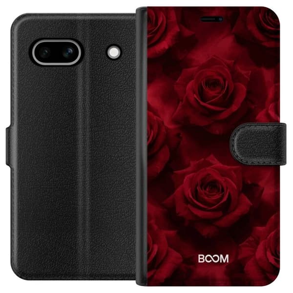 Plånboksfodral till Google Pixel 7a med Crimson Rose