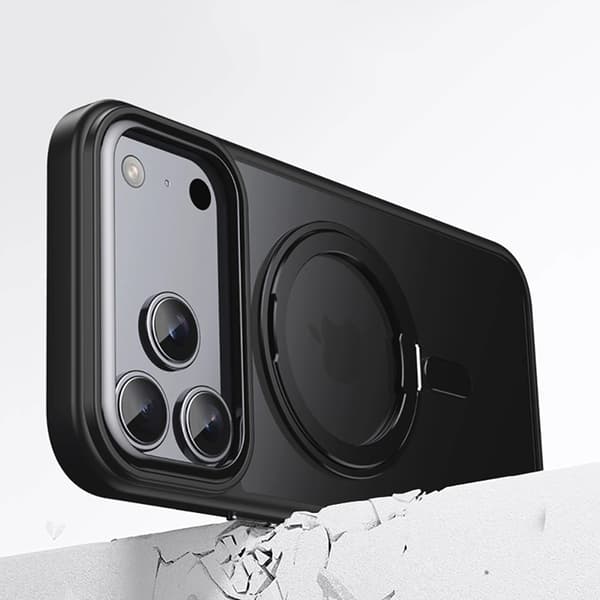 Tech-Protect Telefontaske til iPhone 17 Pro Max Magsafe Kickstand - Sort