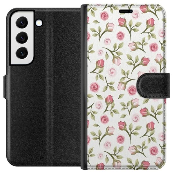 Pung Taske til Samsung Galaxy S22+ 5G med Blomster