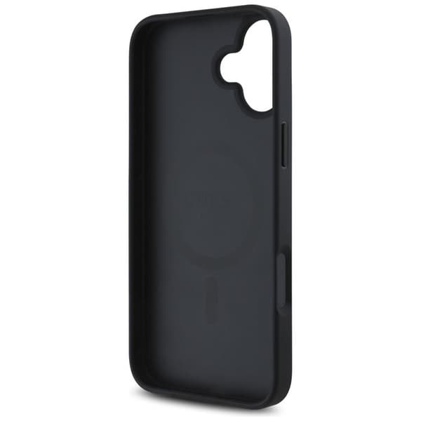 Guess telefontaske til iPhone 16 MagSafe 4G Circle - Sort