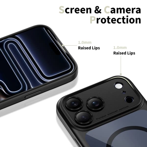 Tech-Protect Telefontaske til iPhone 17 Pro Max Magsafe Peak - Sort/Klar