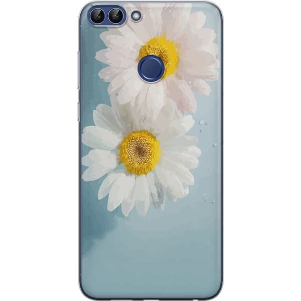 Mobiletui til Huawei P smart med sommerblomster