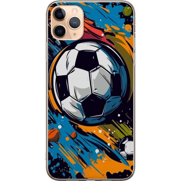 Telefontaske til Apple iPhone 11 Pro Max med fodbolde