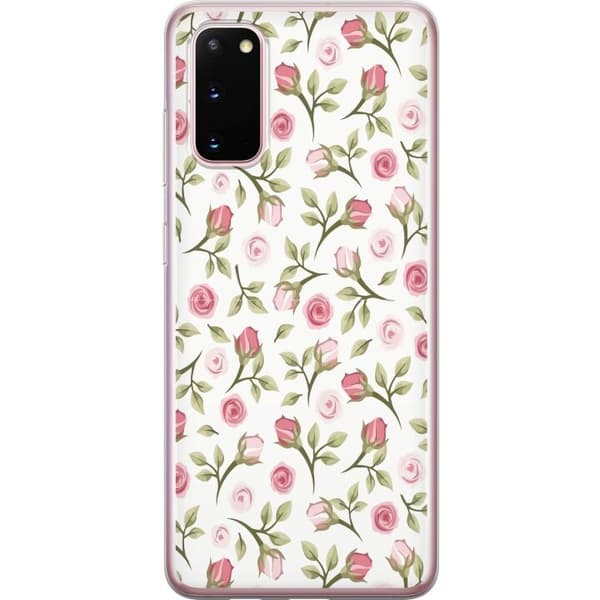 Telefontaske til Samsung Galaxy S20 med blomster