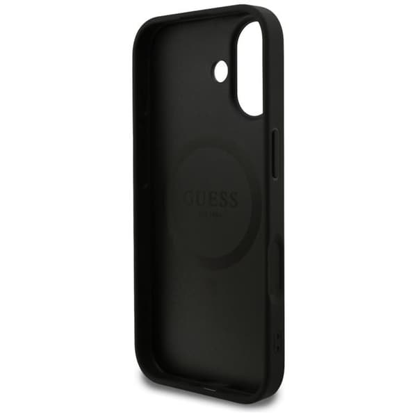 Guess Telefontaske til iPhone 17 MagSafe Kornet Ring - Sort