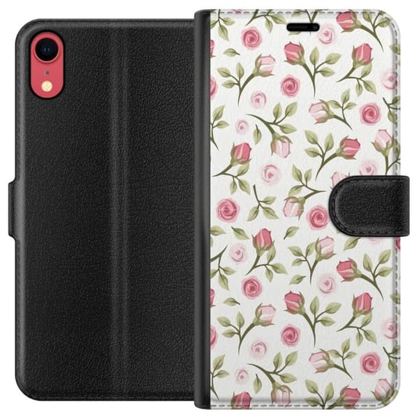 Plånboksfodral till Apple iPhone XR med Blommigt