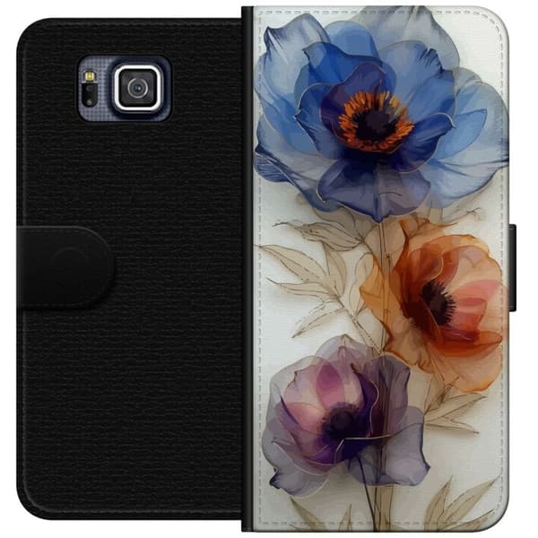 Pung Taske til Samsung Galaxy Alpha med Silke Blomster