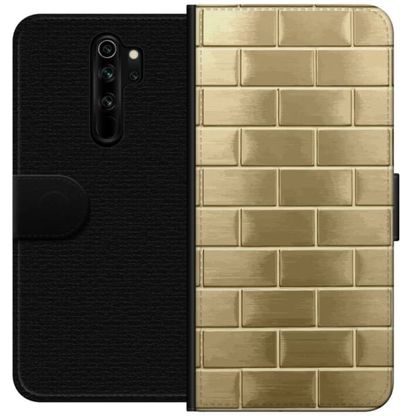 Plånboksfodral till Xiaomi Redmi Note 8 Pro med Gyllene Murstenar