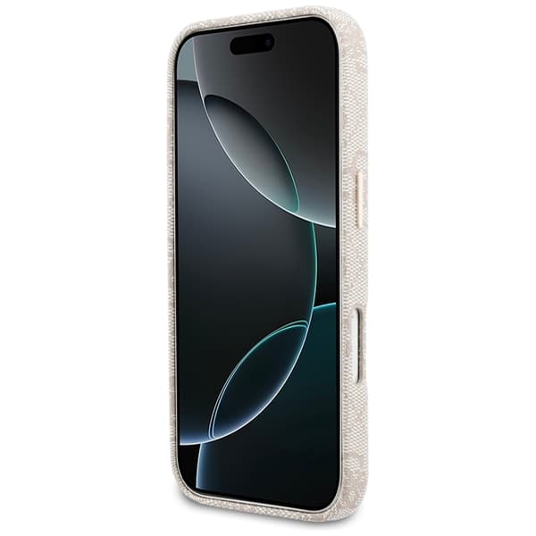 Guess  Mobilskal För iPhone 17 Pro MagSafe 4G Script - Rosa