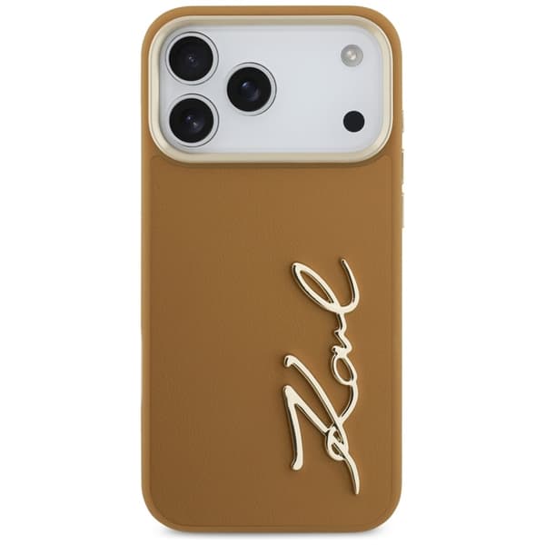 Karl Lagerfeld Mobilskal till iPhone 17 Pro Max Script Logo - Brun