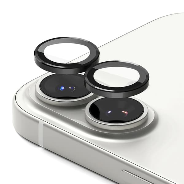 Ringke [2-Pack] iPhone 17 Härdat Glas Kameraskydd - Svart