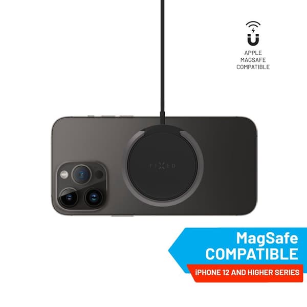 FIXED MagPad 15W Trådløs oplader/stativfunktion Sort