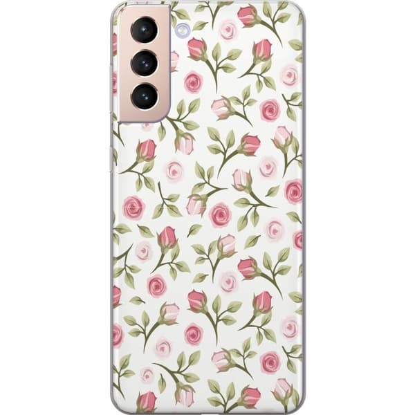 Telefontaske til Samsung Galaxy S21 med blomster