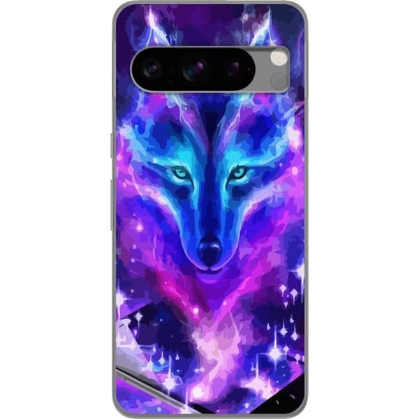 Telefontaske til Google Pixel 8 Pro med Neon Wolf