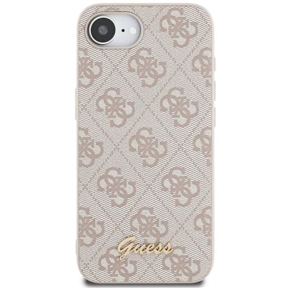 Guess Mobilskal till iPhone 16e MagSafe 4G Script Logo - Rosa