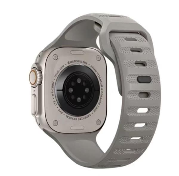 Apple Watch 4/5/6/7/8/SE (38/40/41mm) Robust Rem - Grå