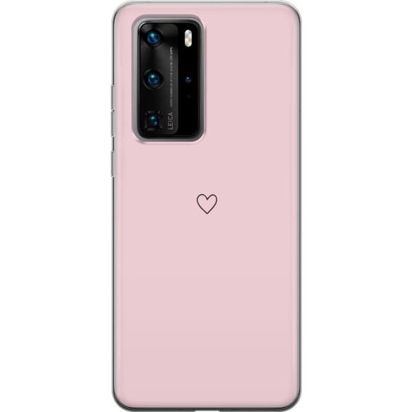 Telefontaske til Huawei P40 Pro med lille hjerte