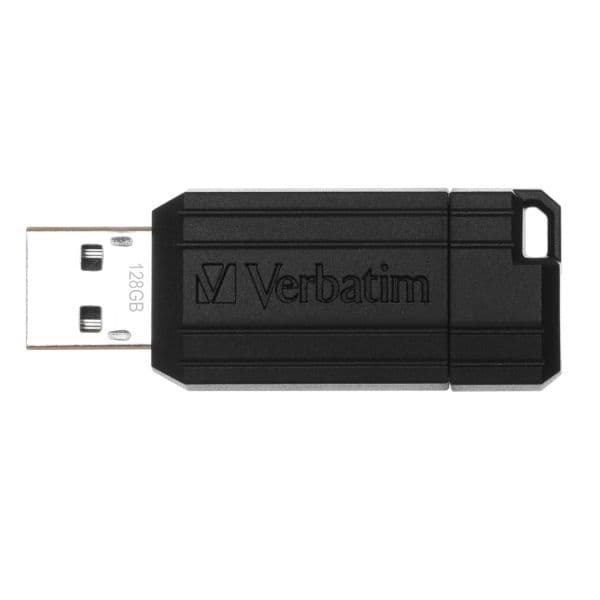 Verbatim Pendrive 128GB USB-A 2.0 PinStripe - Musta
