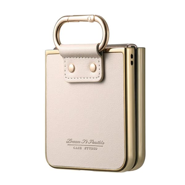 Mobilskal för Galaxy Z Flip 6 Electroplating Ring Kickstand