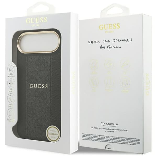 Guess Mobilcover til iPhone Air MagSafe 4G Stripe - Sort