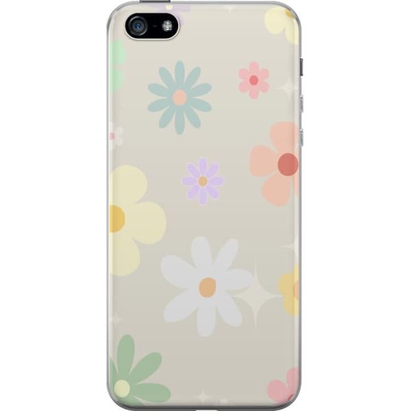 Apple iPhone 5 Taske med Fejende Blomster