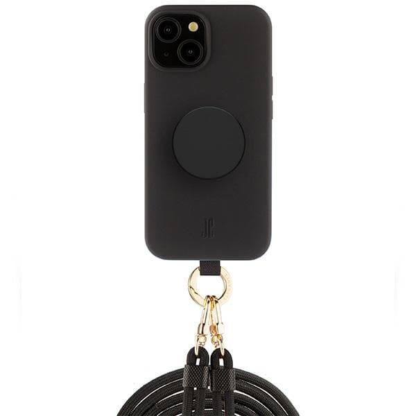 Just Elegance Telefontaske til iPhone 15 3in1 PopGrip - Sort