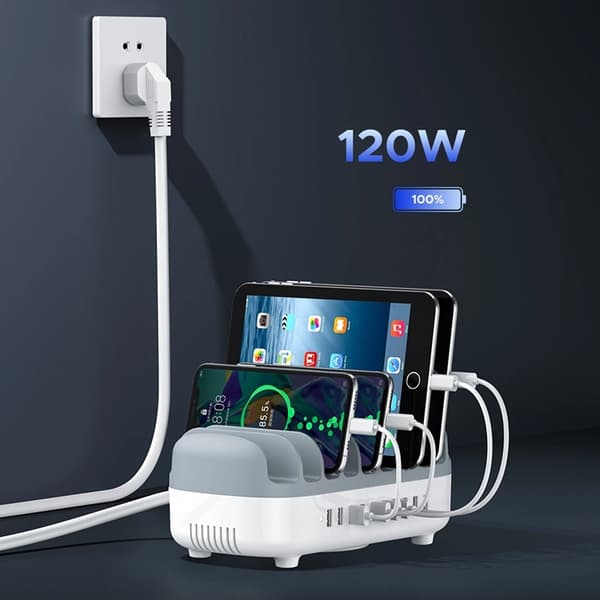 Orico Smart-latausasema 10xUSB-A - Valkoinen