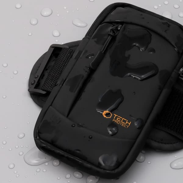 Tech-Protect Universal Sport Armbånd M6 - Sort/Orange