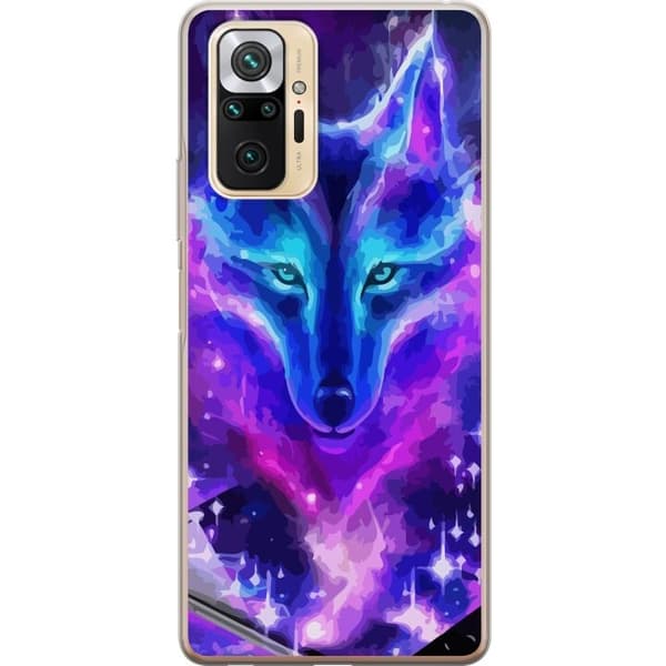 Telefontaske til Xiaomi Redmi Note 10 Pro med Neon Wolf