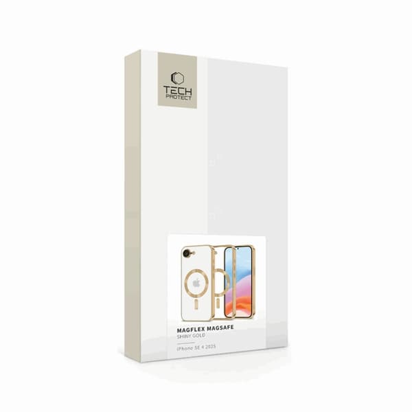 Tech-Protect Mobilskal till iPhone 16e Magsafe Magflex - Shiny Guld