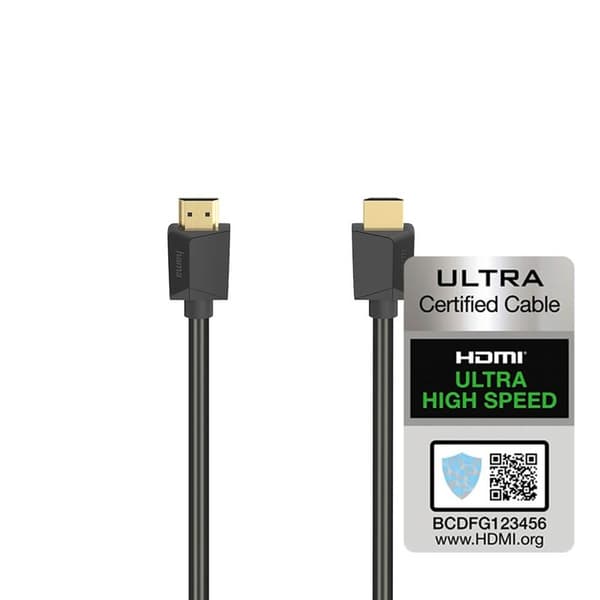HAMA-kaapeli HDMI High Speed 8K 48Gbit/s Musta 0.5m