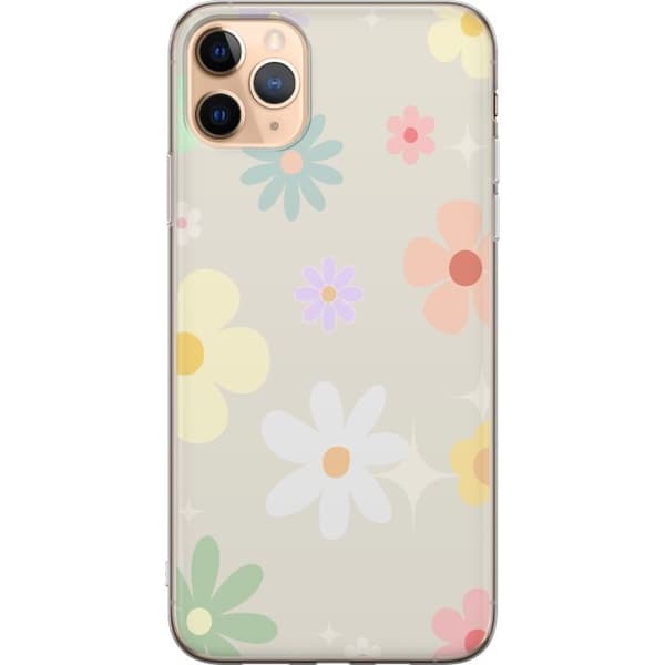 Taske til Apple iPhone 11 Pro Max med fejende blomster