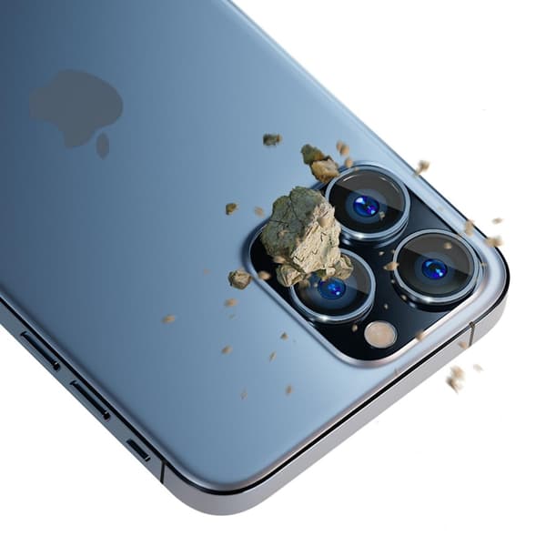 3MK iPhone 15 Pro Max hærdet glas Kamerabeskyttelse - Blå