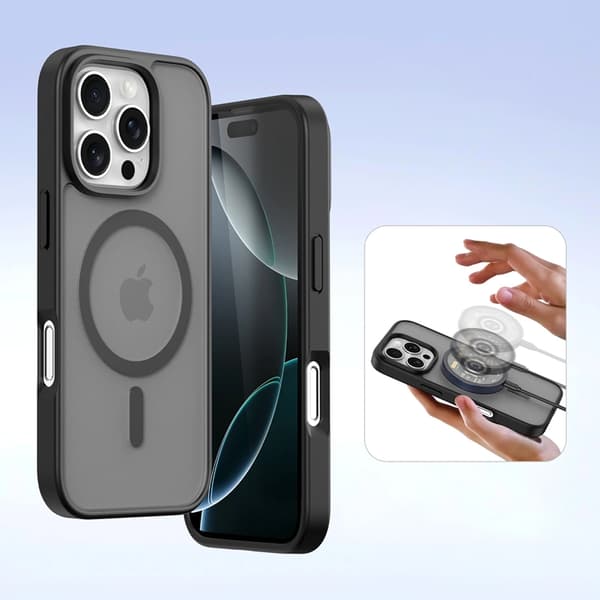 Dux Ducis iPhone 16 Pro Plånboksfodral Lawa Läder - Svart
