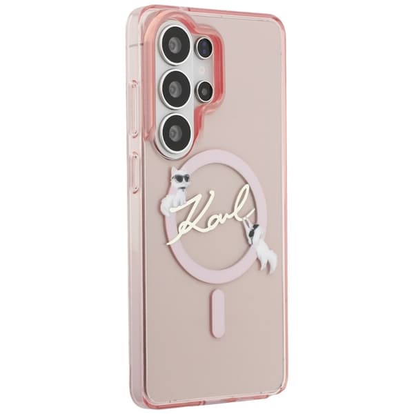 Karl Lagerfeld Mobilskal För Galaxy S26 Ultra MagSafe IML KC Script - Rosa