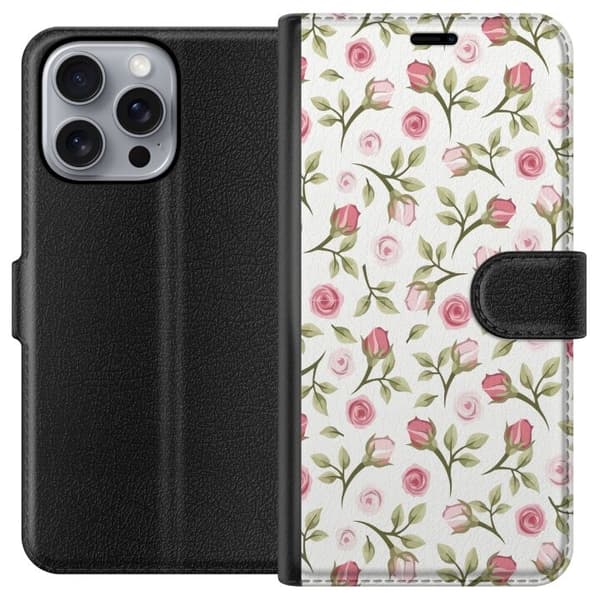 Plånboksfodral till Apple iPhone 16 Pro Max med Blommigt