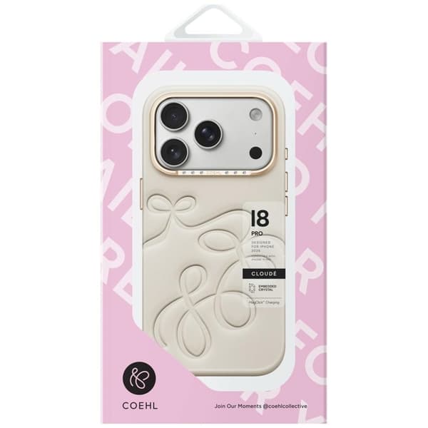 UNIQ Mobilskal För iPhone 18 Pro/17 Pro Coehl Cloude - Beige
